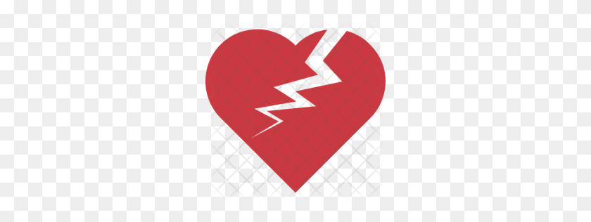 256x256 Premium Broken Heart Icon Download Png - Heartbreak PNG