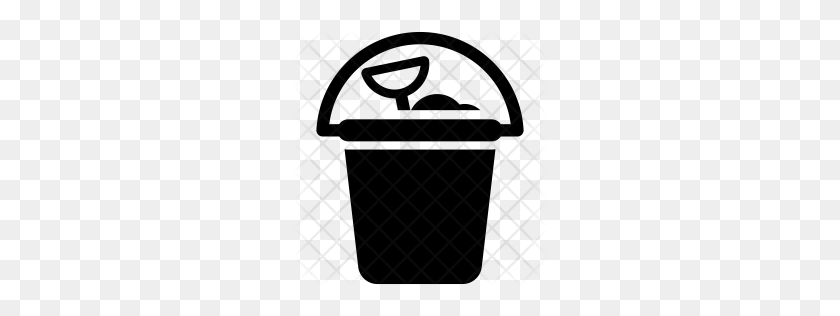 256x256 Premium Bucket Of Sand Icon Download Png - Flip Flop Clipart Black And White
