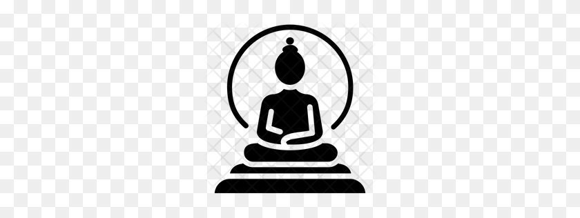256x256 Значок Премиум Буддизм Скачать Png - Будда Png