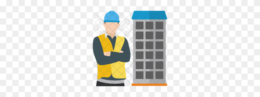 256x256 Premium Builder Icon Download Png - Construction Worker PNG
