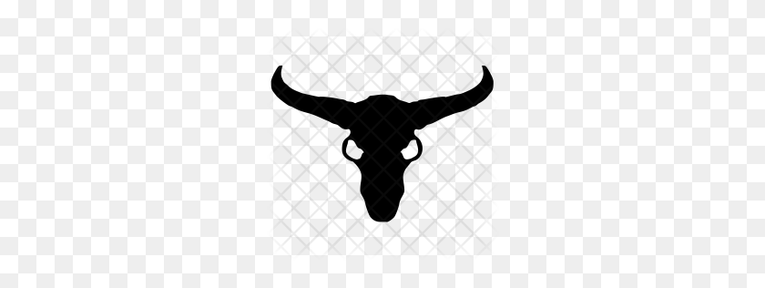 256x256 Premium Bull Icon Download Png - Cow Skull PNG