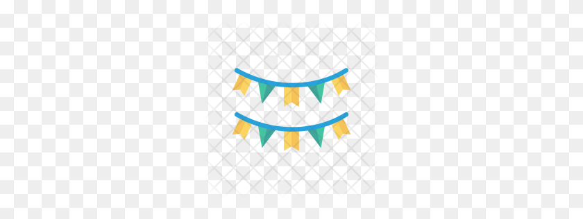 256x256 Premium Bunting Icon Download Png - Bunting PNG