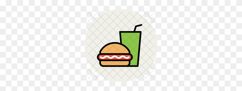 256x256 Premium Burger Icon Descargar Png - Burger And Fries Clipart