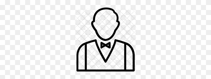 256x256 Premium Butler Icon Download Png - Butler PNG