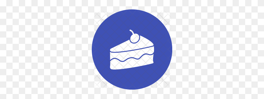 256x256 Значок Премиум Кусочек Торта Скачать Png - Кусок Торта Png