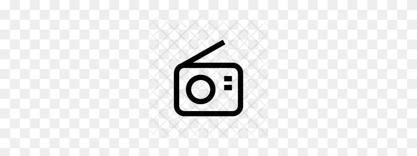 256x256 Premium Camera Icon Download Png - Radio Clipart Black And White