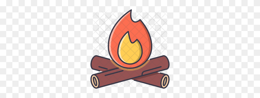 256x256 Premium Campfire Icon Descargar Png - Camp Fire Png
