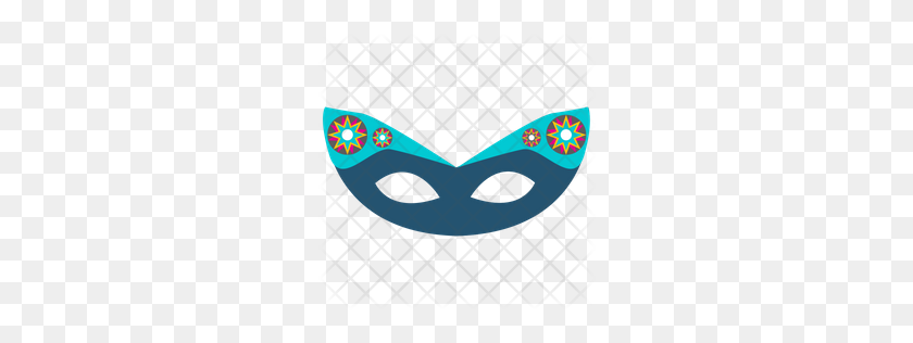 256x256 Máscara De Carnaval Premium Icono Descargar Png - Mardi Gras Png