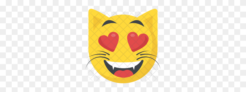 256x256 Icono De Emoji De Gato Premium Descargar Png - Emoji Molesto Png
