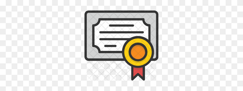 256x256 Premium Certificate Icon Download Png - Certificate PNG