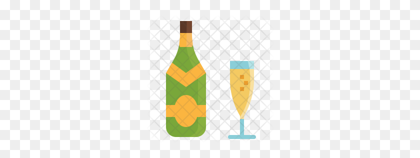 256x256 Premium Champagne Bottle Icon Download Png - Champagne Bottle PNG