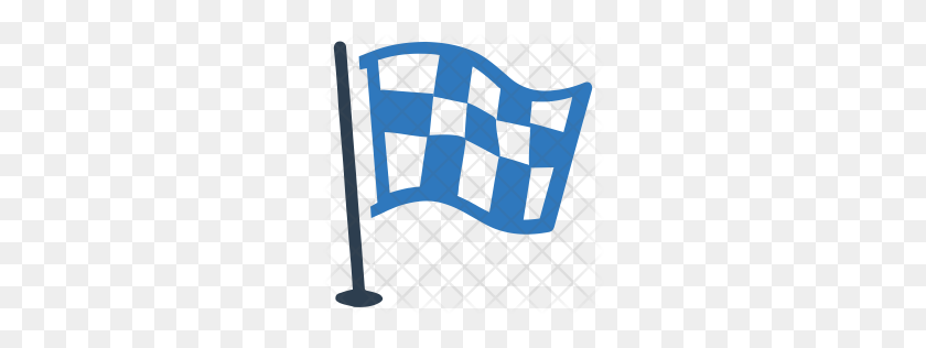 256x256 Premium Checkered Flag Icon Download Png - Checkered Flag PNG