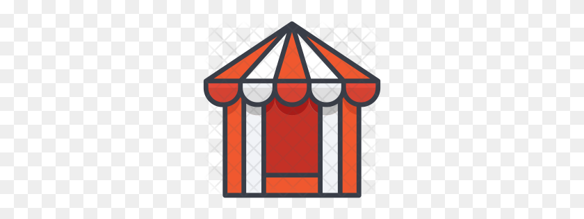 256x256 Premium Circus Tent Icon Download Png - Circus Tent PNG