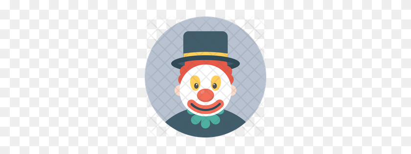256x256 Premium Clown Gag Icon Download Png - Scary Clown PNG