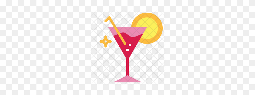 256x256 Premium Cocktail Icon Download Png - Martini Glass PNG