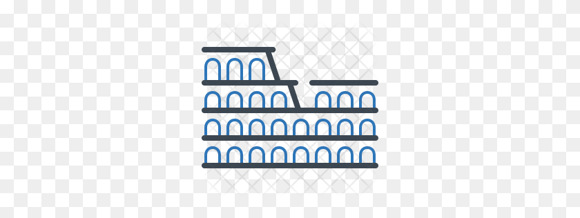 256x256 Значок Премиум Колизей Рима Скачать Png - Колизей Png