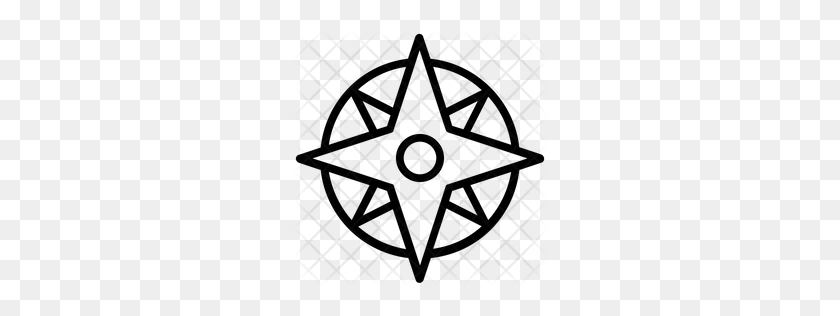 256x256 Premium Compass Rose Icon Download Png - Compass PNG