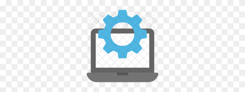 256x256 Premium Computer Settings Icon Download Png - Settings Icon PNG