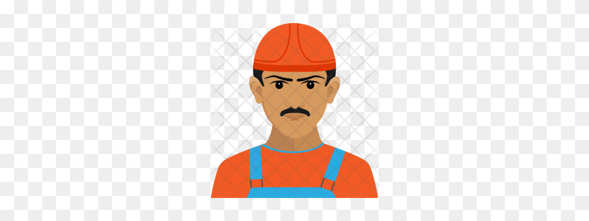 256x256 Premium Construction Worker Icon Download Png - Construction Worker PNG