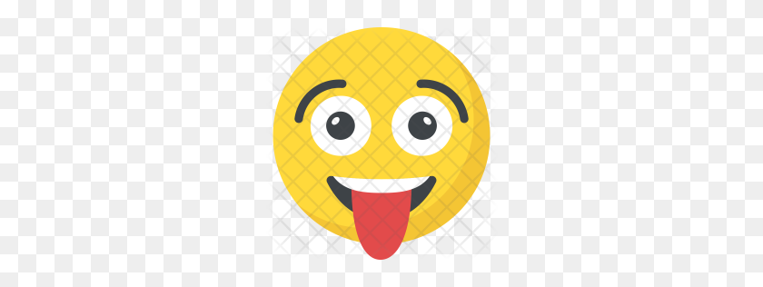 256x256 Premium Crazy Face Icon Download Png - Crazy Face PNG