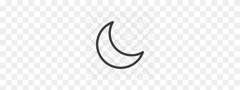 256x256 Premium Crescent Moon Icon Download Png - Crescent PNG