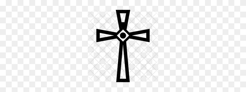 256x256 Значок Премиум Крест Png Скачать - Железный Крест Png