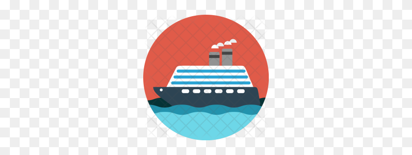 256x256 Premium Cruise, Ship, Rich, Boat, Vehicle Icon Download - Cruise Ship PNG