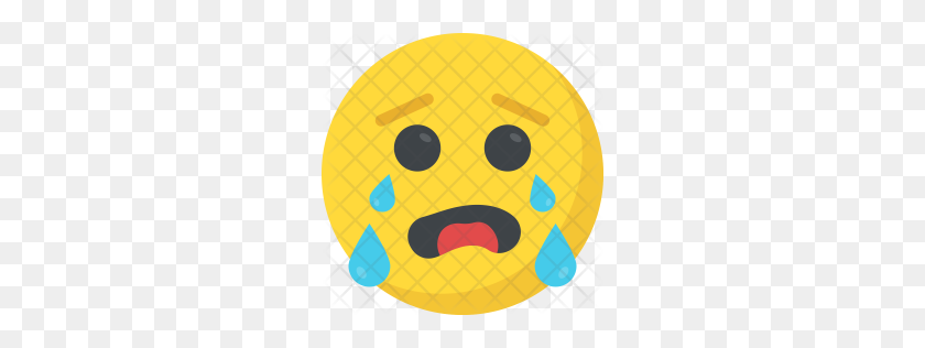256x256 Premium Crying Emoji Icon Download Png - Cry Emoji PNG