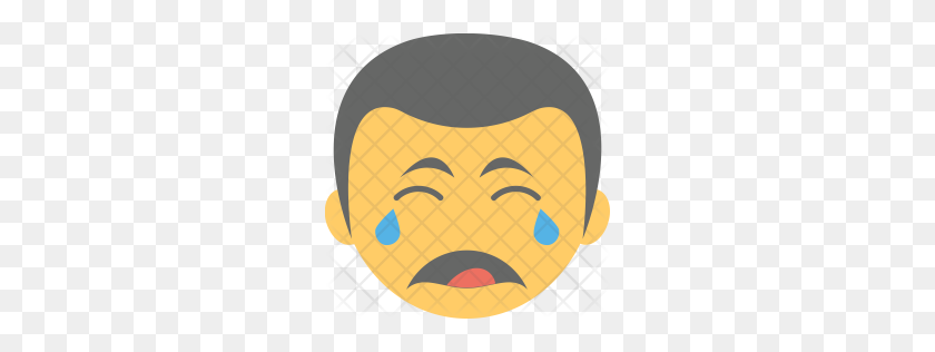 256x256 Premium Crying Emoji Icon Download Png - Crying Emoji PNG