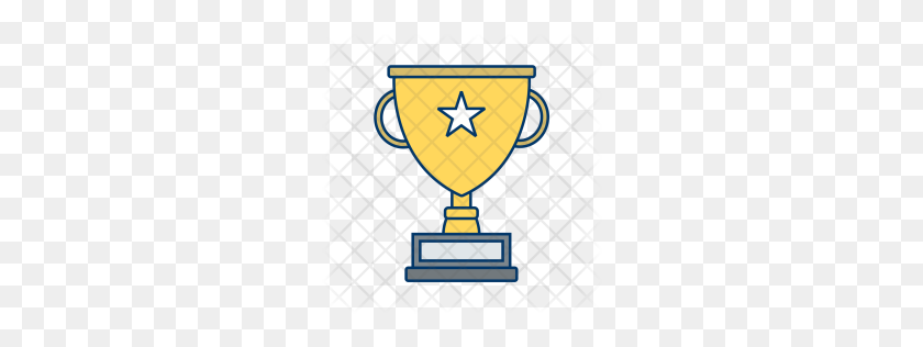 256x256 Premium Cup, Award, Trophy, Winner, Prize, Ranked, Sucess Icon - Award Icon PNG