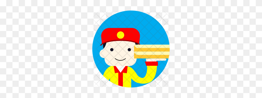 256x256 Premium Delivery Man Icon Download Png - Man Icon PNG