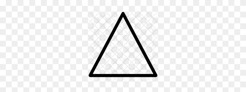 256x256 Diseño Premium, Triángulo, Forma, Geometría, Descargar Icono Arriba - Diseño Triángulo Png