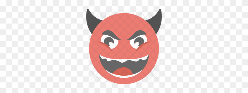 256x256 Значок Премиум Дьявол Emoji Скачать Png - Дьявол Emoji Png