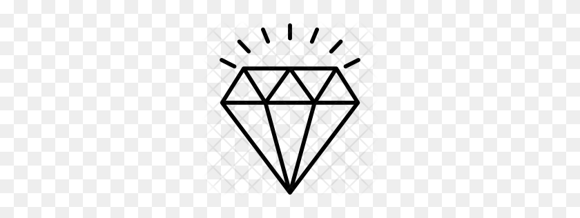 256x256 Premium Diamond Icon Download Png - PNG Diamond
