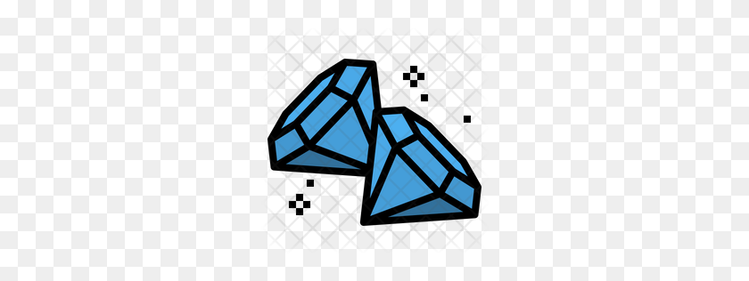 256x256 Icono De Diamante Premium Descargar Png - Icono De Diamante Png