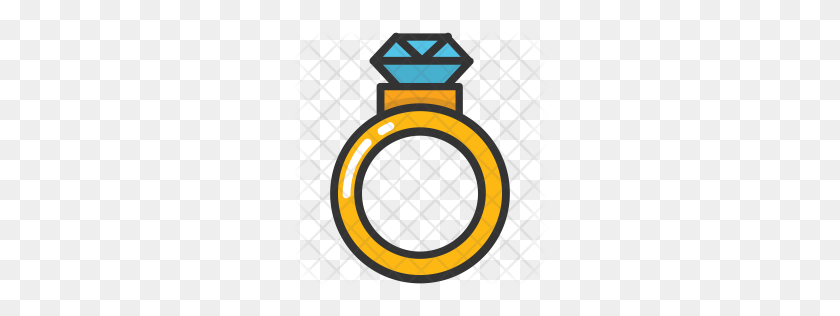 256x256 Premium Diamond Ring Icon Download Png - PNG Diamond