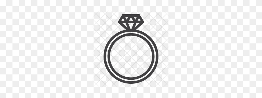 256x256 Premium Diamond Ring Icon Download Png - Diamond Ring PNG