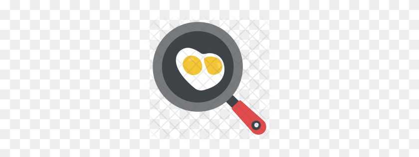 256x256 Значок Яйцо Премиум Скачать Png, Форматы - Сковорода Png