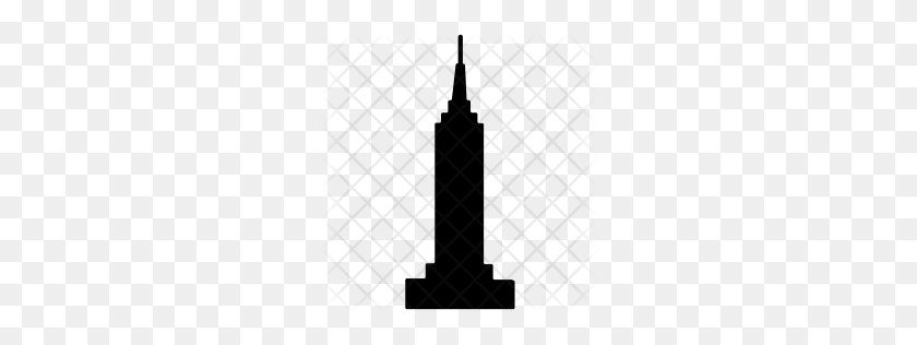 256x256 Premium Empire State Building Icon Download Png - Building PNG