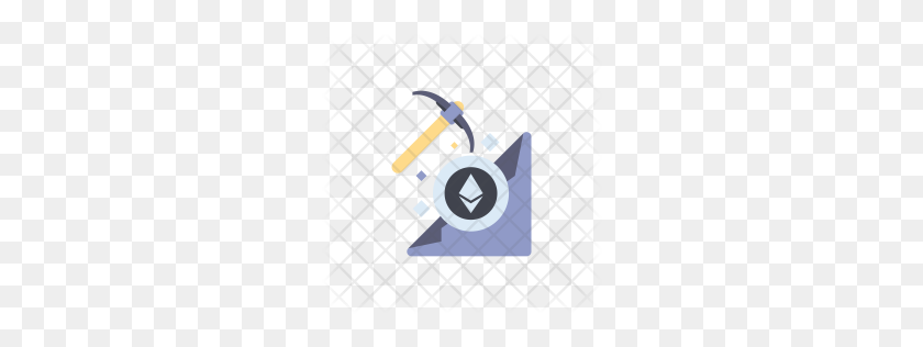 256x256 Premium Ethereum Mining Icon Download Png - Ethereum PNG