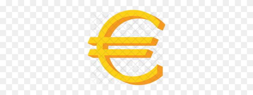 256x256 Premium Euro Icon Download Png - Euro PNG