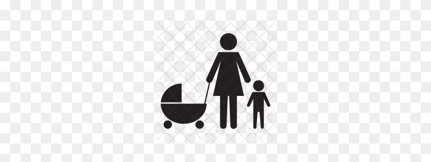 256x256 Premium Family Icon Download Png - Family Walking PNG