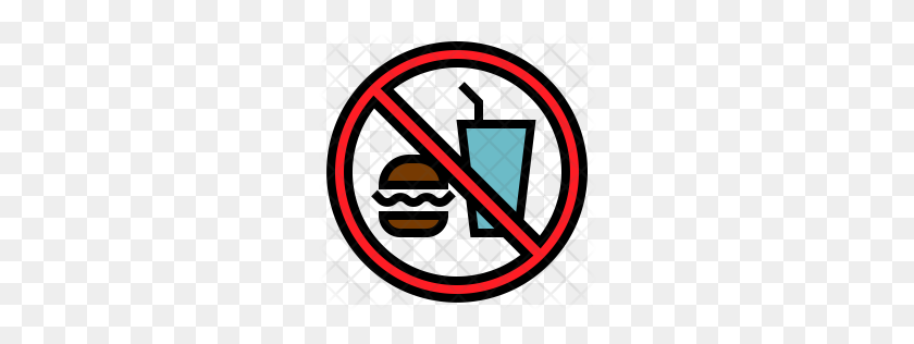 256x256 Premium Fast Food Not Allowed Icon Download Png - Not Allowed Sign PNG