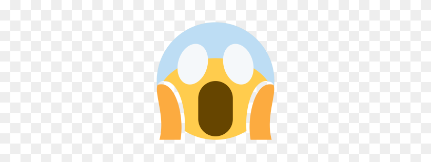 256x256 Premium Fear Emoji Icon Download Png - Scared Emoji PNG