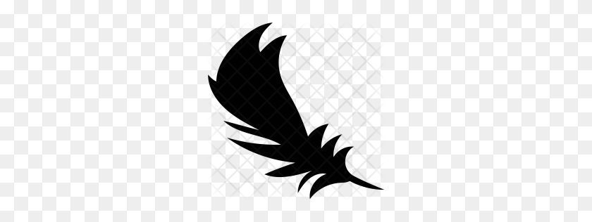 256x256 Premium Feathers Icon Pack Download Png - Feather Silhouette PNG