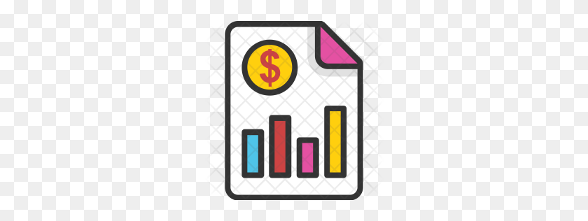 256x256 Premium Financial Report Icon Download Png - Report Icon PNG