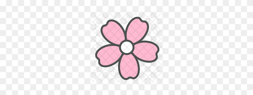 256x256 Premium Flower, Sakura, Blossom, Nature, Spring Icono De Descarga - Flor De Sakura Png