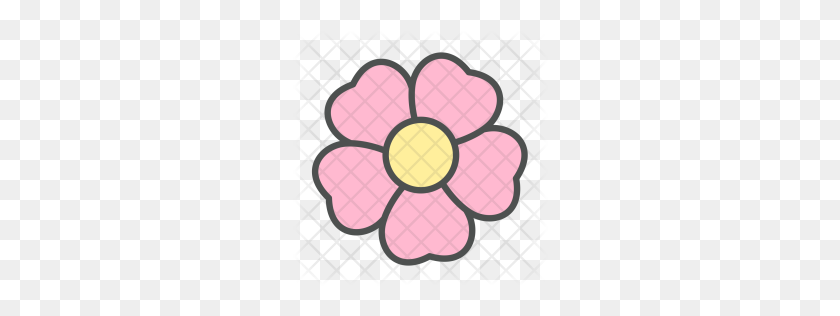 256x256 Premium Flower, Wild, Rose, Blossom, Nature, Spring Icon Download - Blossom PNG