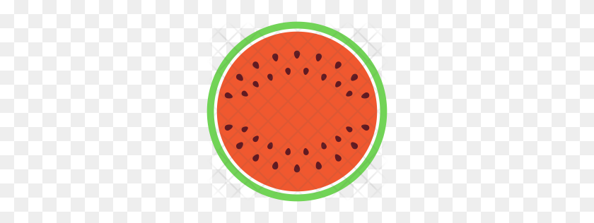 256x256 Premium Food Icon Pack Download Png - Watermelon Slice Clipart