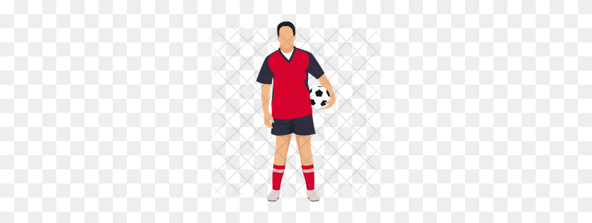 256x256 Premium Football Player Icon Download Png - Soccer Player PNG